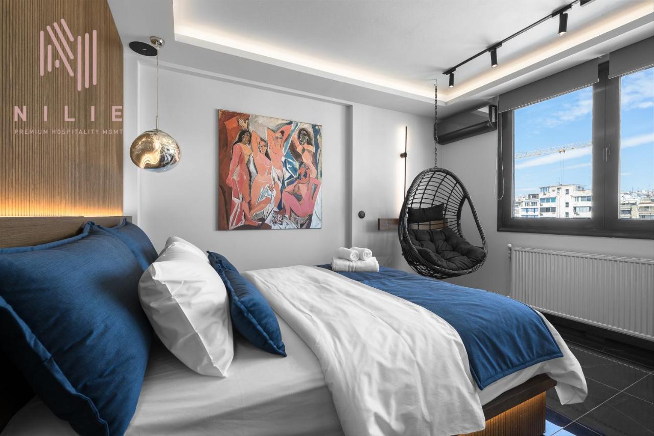 Apartament Calliope Penthouse, Nilie Hospitality Mgmt Saloniki Zewnętrze zdjęcie